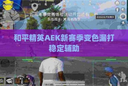 和平精英AEK新赛季变色漏打稳定辅助